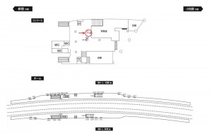 小田急　豪徳寺駅／／№1318駅看板・駅広告、位置図