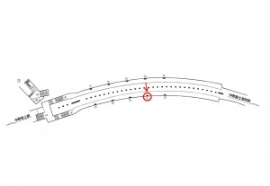 東京メトロ／中野新橋駅／丸ノ内線／№3駅看板・駅広告、位置図