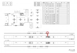 東急／新丸子駅／電気額面／№208駅看板・駅広告、位置図