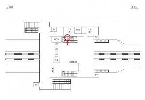 JR／西府駅／本屋口／№5駅看板・駅広告、位置図