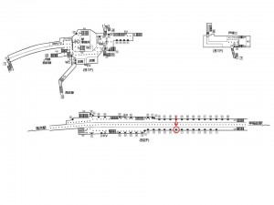 東京メトロ／高田馬場駅／東西線／№8駅看板・駅広告、位置図