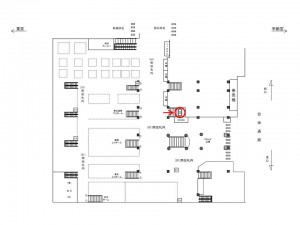 JR／大宮駅／南改札内／№28駅看板・駅広告、位置図