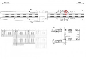 西武 西武柳沢駅/駅だて一般№57(区画1.2)№2駅看板・駅広告、位置図