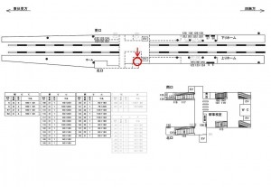 西武　西武柳沢駅／ベンチ／№305駅看板・駅広告、位置図
