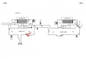JR／馬喰町駅／地下1A口／№15駅看板・駅広告、位置図