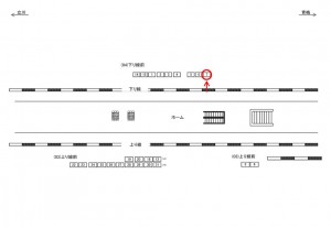 JR/昭島駅/下り線前/№7駅看板・駅広告、位置図