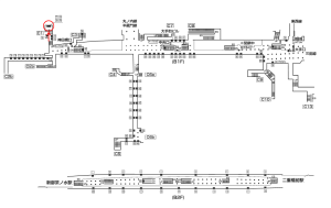 東京メトロ／大手町駅／千代田線／№78駅看板・駅広告、位置図