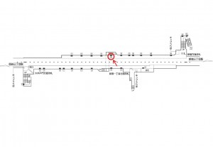 東京メトロ／新宿御苑前駅／丸ノ内線／№15駅看板・駅広告、位置図