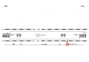 JR／北赤羽駅／上り線側／№15駅看板・駅広告、位置図