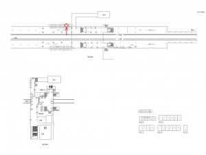 東武　東松山駅／／№545駅看板・駅広告、位置図