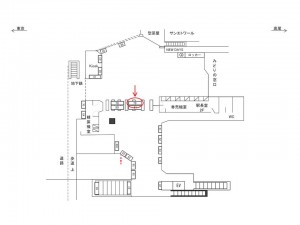 JR／市ヶ谷駅／本屋口／№79駅看板・駅広告、位置図