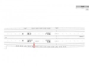 東武　草加駅／／№211駅看板・駅広告、位置図
