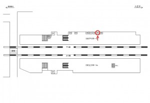 JR／相模原駅／下りホーム／№59駅看板・駅広告、位置図