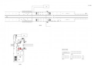 東武　東松山駅／／№044駅看板・駅広告、位置図