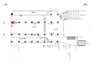 JR/水道橋駅/本屋口/№43駅看板・駅広告、位置図