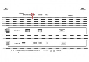 JR／南浦和駅／貨物線側／№56駅看板・駅広告、位置図