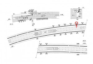 都営／篠崎駅／新宿線№W5-14№14駅看板・駅広告、位置図