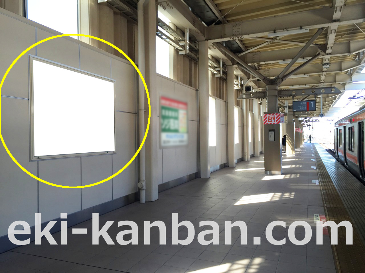 JR 国立駅 高架下りホーム№107