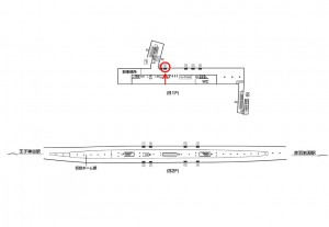 東京メトロ／志茂駅／南北線／№9駅看板・駅広告、位置図
