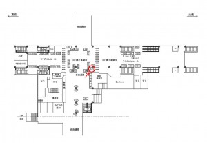 JR／田町駅／橋上本屋口／№172駅看板・駅広告、位置図