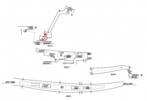 東京メトロ／六本木一丁目駅／南北線／№4駅看板・駅広告、位置図