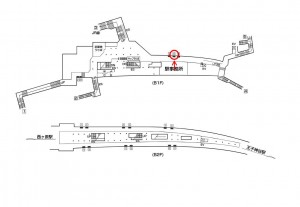 東京メトロ／王子駅／南北線／№18駅看板・駅広告、位置図
