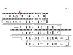 JR／上野駅／北行線側／№21駅看板・駅広告、位置図