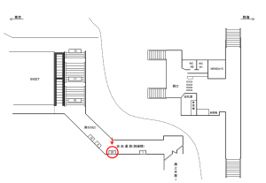 JR／平塚駅／南口／№20駅看板・駅広告、位置図