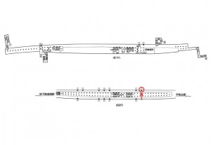 東京メトロ／地下鉄赤塚駅／有楽町線／№8駅看板・駅広告、位置図