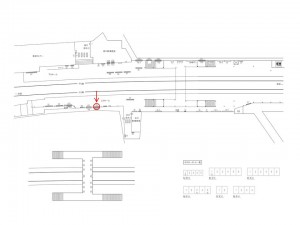 東武 下赤塚駅//№006駅看板・駅広告、位置図