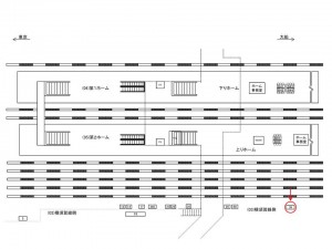 JR／東神奈川駅／横須賀線側／№39駅看板・駅広告、位置図