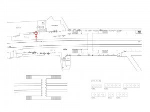 東武　下赤塚駅／／№028駅看板・駅広告、位置図