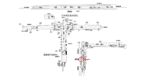 東京メトロ／日本橋駅／銀座線／№5駅看板・駅広告、位置図