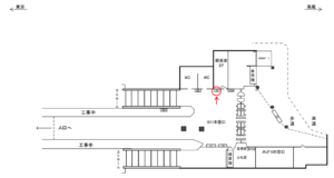 JR／御茶ノ水駅／本屋口／№53駅看板・駅広告、位置図