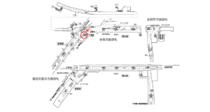 東京メトロ／溜池山王駅／銀座線／№702駅看板・駅広告、位置図