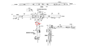 東京メトロ／日本橋駅／銀座線／№51駅看板・駅広告、位置図