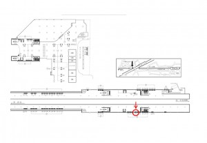 東急　青葉台駅／電気額面／№119駅看板・駅広告、位置図