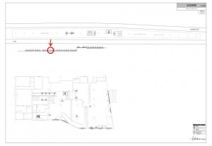 東武　五反野駅／／№211駅看板・駅広告、位置図