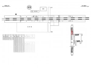 西武　南大塚駅／駅でん／№117駅看板・駅広告、位置図