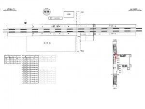西武　南大塚駅／駅でん／№115駅看板・駅広告、位置図