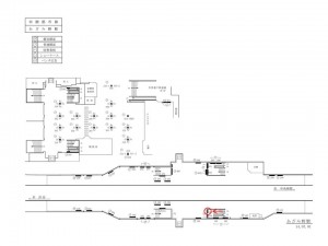 東急　あざみ野駅／電気額面／№501駅看板・駅広告、位置図