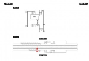 小田急　桜ヶ丘駅／駅だてボード／№211駅看板・駅広告、位置図