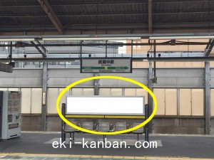 JR/武蔵中原駅/上りホーム№B03&B04№04駅看板・駅広告、写真2