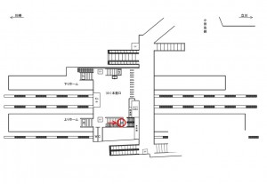 JR/登戸駅/本屋口/№26駅看板・駅広告、位置図