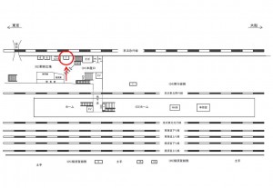 JR／新子安駅／駅前広場／№7駅看板・駅広告、位置図