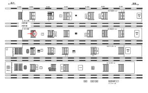JR／池袋駅／内回りホーム／№26駅看板・駅広告、位置図