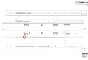 東武　新越谷駅／／№072駅看板・駅広告、位置図