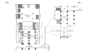 JR／秋葉原駅／昭和通り口／№128駅看板・駅広告、位置図
