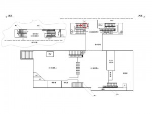 JR／北浦和駅／跨線橋西口／№56駅看板・駅広告、位置図