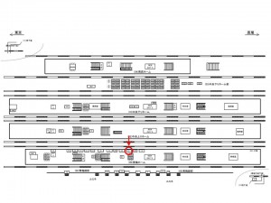 JR／立川駅／青梅ホーム／№9駅看板・駅広告、位置図